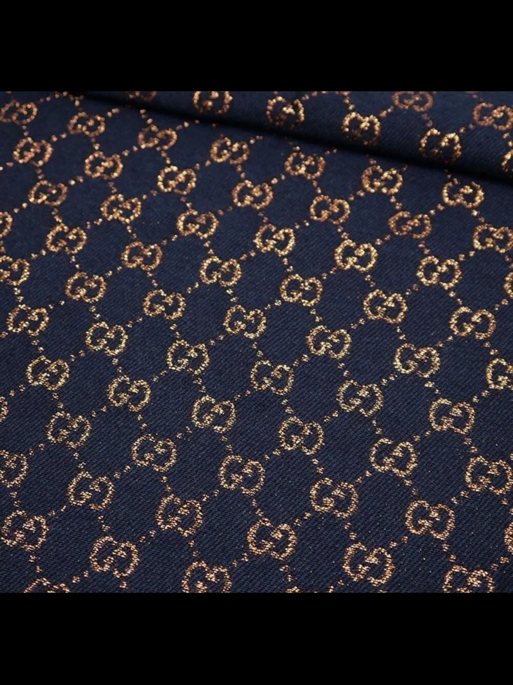 Gucci Metallic GG Wool Scarf - No Tags Never Worn